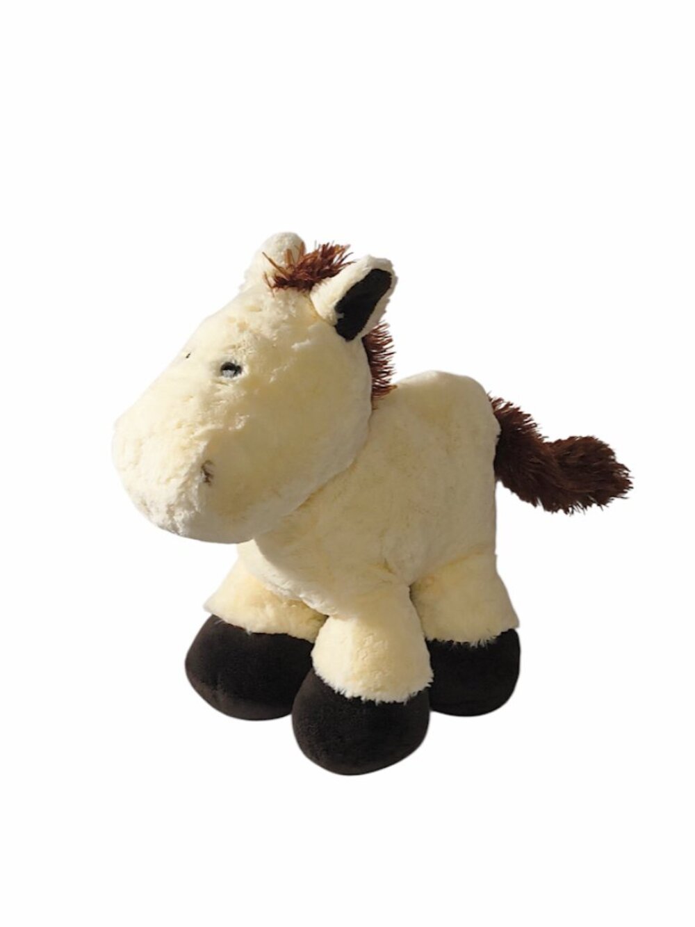 2011 Kellytoy Horse Pony Cream Soft Plush Stuffed Toy 12"